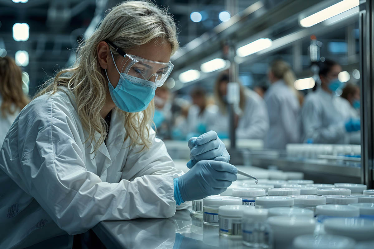 Pharmaceutical industry cleanroom